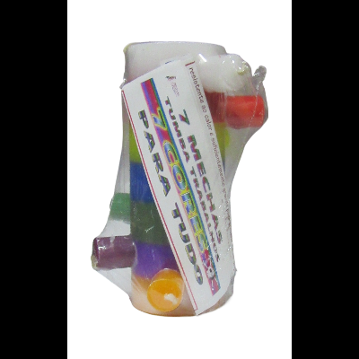 Pack de marcadores coloridos em embalagem de plástico transparente com etiqueta