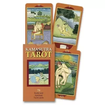 Baralho Kamasutra Tarot com cartas coloridas eróticas