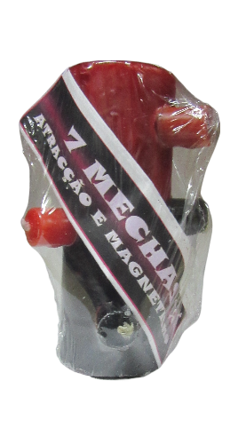 Terminais de bateria Z Mechanical em vermelho e preto com embalagem plástica e etiqueta