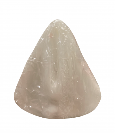 bocal plástico transparente com película plástica