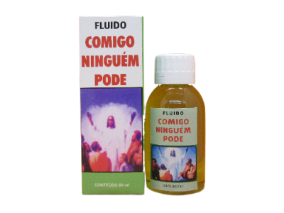 Frasco de fluido amarelo com embalagem e texto em português