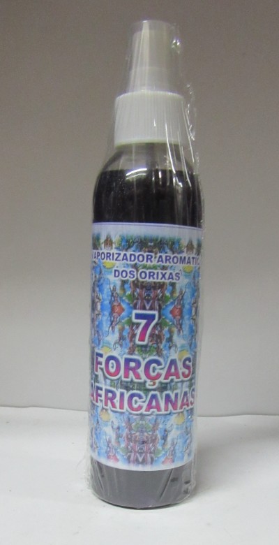 frasco com rótulo 7 Forças Africanas