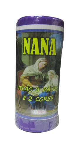 Vela decorativa NANA com três pavios e duas cores