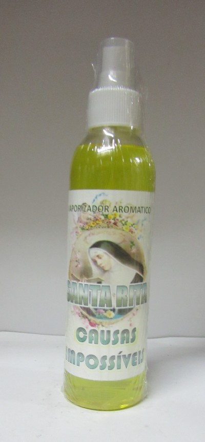 Frasco de spray aromático Santa Rita causas impossíveis