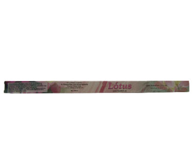 Embalagem de incenso Lótus com design floral rosa e bege