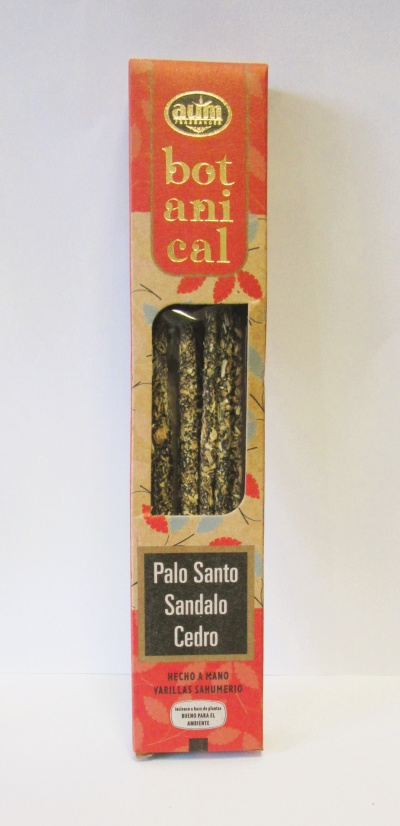 Caixa de vareta de incenso botanical vermelho e bege com janela transparente