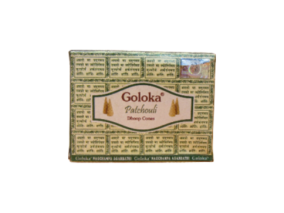 Caixa de incensos Goloka Patchouli Dhoop Cones