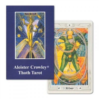 Baralho Aleister Crowley Thoth com carta decorada colorida