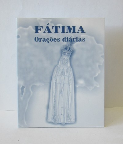 Capa de livro FÁTIMA Orações diárias com imagem da Virgem de Fátima