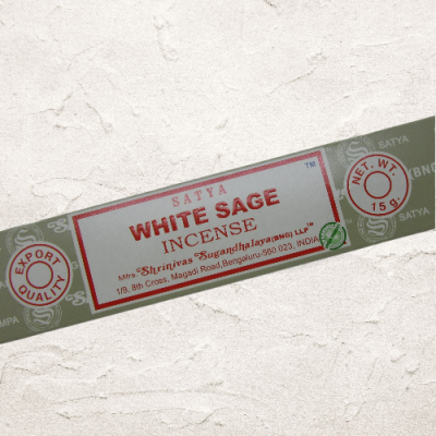 Caixa de incenso Satya White Sage com 15g
