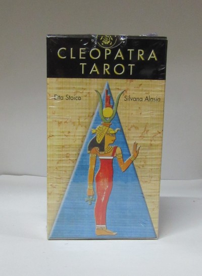 Pacote de baralho de Tarot Cleopatra com ilustração egípcia