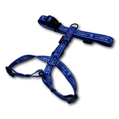 Peitoral azul para cão com estampagem FC PORTO