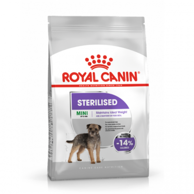 Embalagem de ração para cães Royal Canin Sterilised Mini