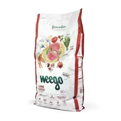 saco de ração para cães Neego cordeiro e goji 12 kg