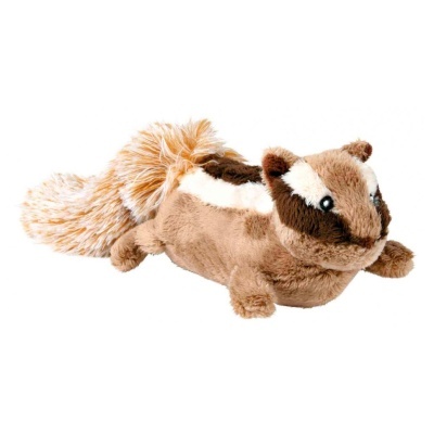 Pelúcia de esquilo castanho claro com rabo felpudo