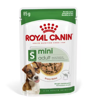 Embalagem de comida para cães Royal Canin mini adult 85g