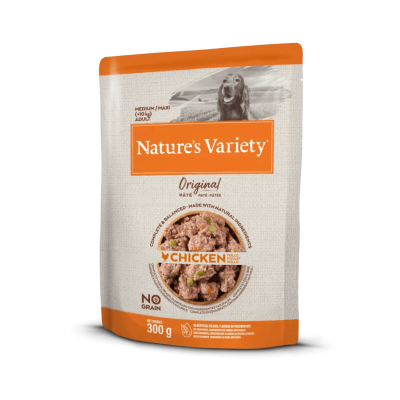 Embalagem de patê para cães Nature's Variety Original Chicken 300g