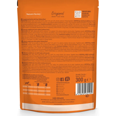 Embalagem de comida húmida para cães Nature's Variety Original 300 g