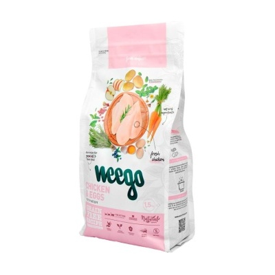 Embalagem de ração para gatos Weego Chicken & Eggs grain free