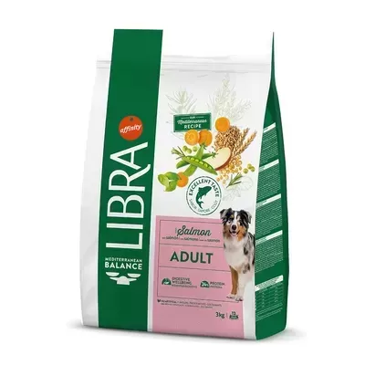 Saco de ração para cão LIBRA Salmão Adulto 3 kg