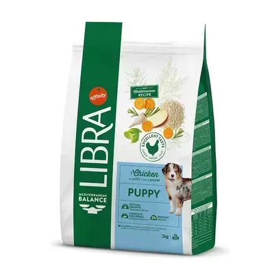 Saco de ração IBRA Puppy sabor Chicken para cachorros