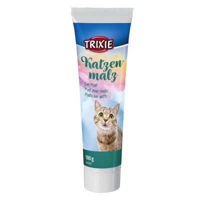 Tubo de malte para gatos TRIXIE 100g com imagem de gato