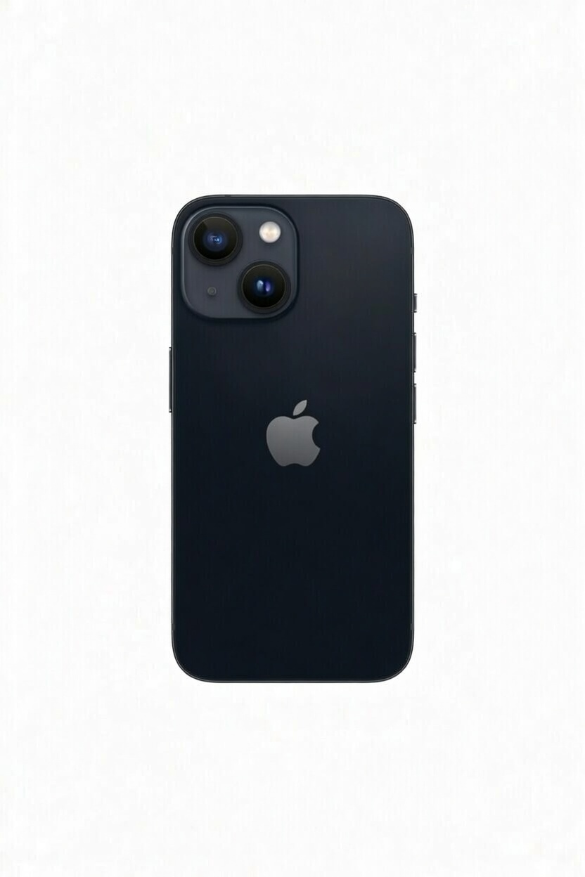 iPhone 14 - Seminovo Smartphone Apple iPhone preto mate com duas câmeras traseiras e logótipo Apple