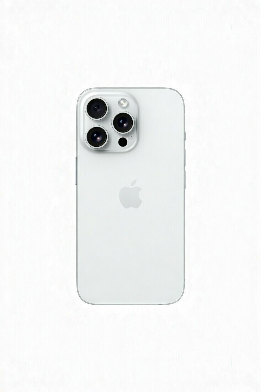 iPhone 16 Pro - Seminovo Telemóvel Apple iPhone branco com três câmaras traseiras