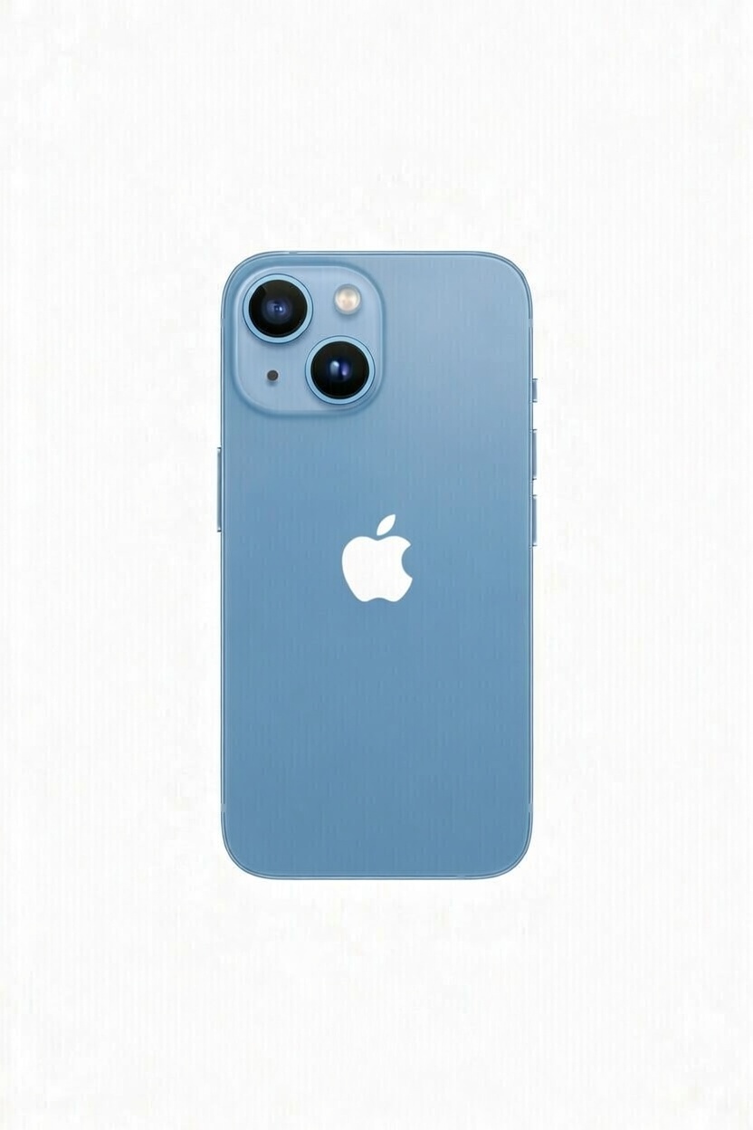 iPhone 14 - Seminovo Smartphone Apple iPhone azul com duas câmaras traseiras e logótipo branco