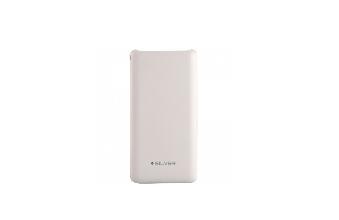 PowerBank Silver S90 c/ Power Delivery Power bank branco com texto SILVER