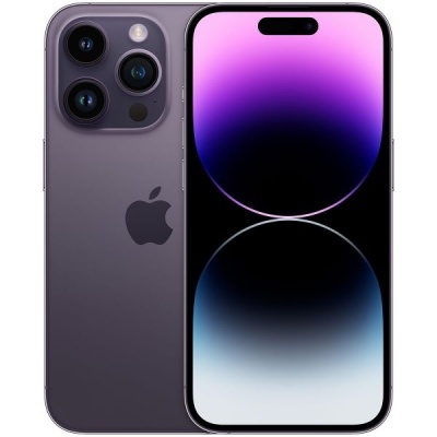 iPhone cinzento com ecrã frontal colorido e três câmaras traseiras