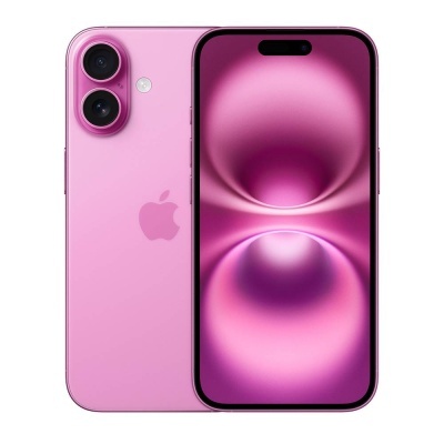 Smartphone Apple iPhone rosa com duas câmaras e ecrã frontal
