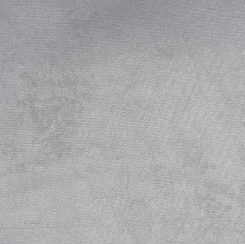 Almofada em Veludo Cinza 60x60 tecido cinzento claro com textura suave e uniforme