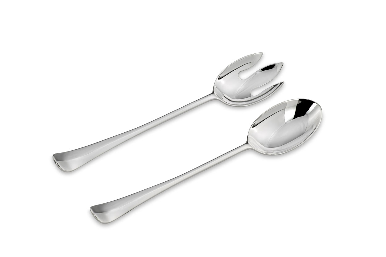 Conjunto de 2 Talheres de Salada conjunto de dois talheres de servir em aço inoxidável