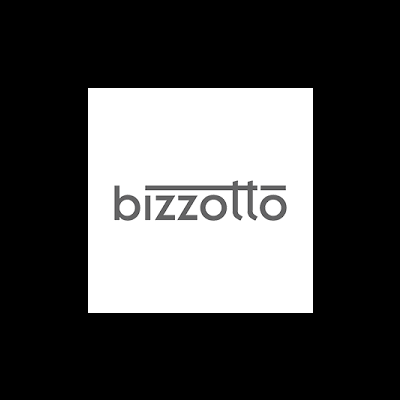 Logótipo da marca bizzotto em cinzento