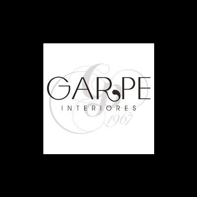 Logótipo GARPE INTERIORES em preto com design estilizado do 'R' e fundo branco com 1967 cinzento