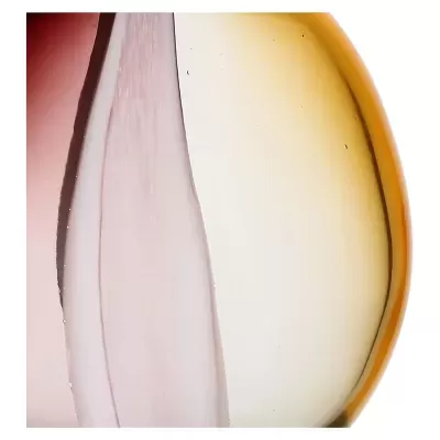 Pinceladas de tinta em tons rosa velho, branco e amarelo com textura
