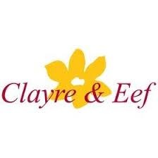 Logótipo Clayre & Eef com flor amarela estilizada