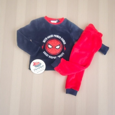 Conjunto de roupa de criança Homem-Aranha azul e vermelho