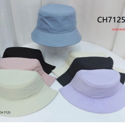 Conjunto de chapéus tipo pescador para crianças em várias cores