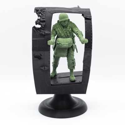 Estátua de Paraquedista Militar "O Salto" - Versão Grande