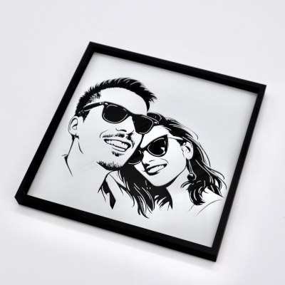 Foto estilizada com relevo