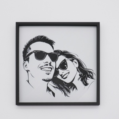 Foto estilizada com relevo