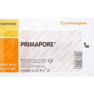 Embalagem de curativo adesivo Primapore 15x8 cm da Smith & Nephew