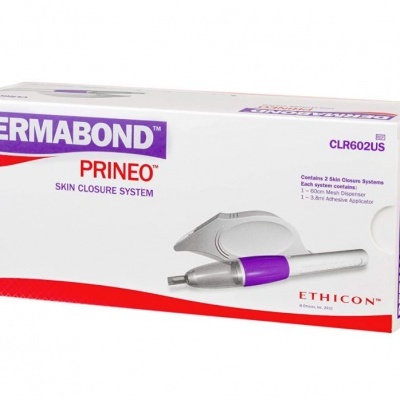 Caixa do sistema de fecho cutâneo Dermabond Prineo