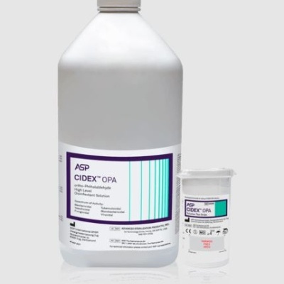 Frascos de solução desinfetante ASP CIDEX OPA