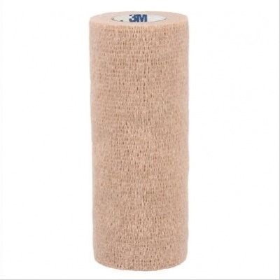 Rolo de bandagem elástica beige da marca 3M