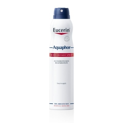 Frasco spray Eucerin Aquaphor para pele seca e irritada
