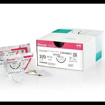 Caixa e embalagens de Novosyn Quick da B. Braun