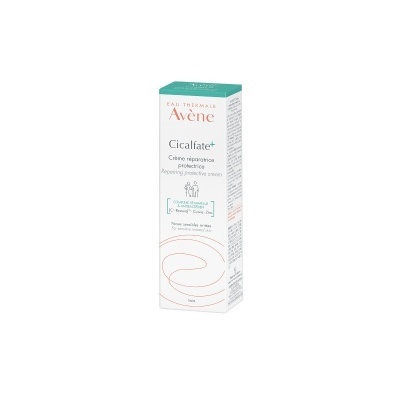 Embalagem Cicalfate+ Creme reparador protetor Avène branca e verde